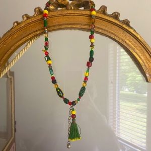 Boho Glass Bead Necklace